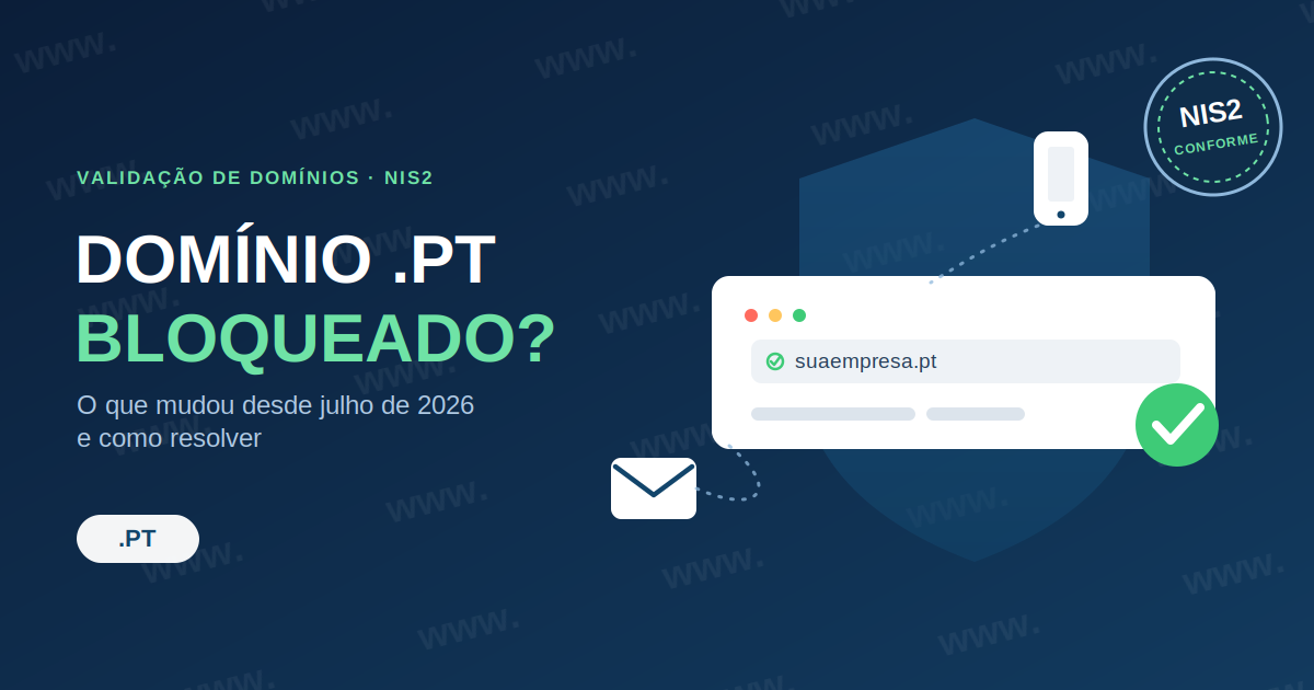 Domínio .PT bloqueado ou por validar? O que mudou e como resolver